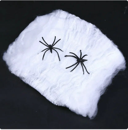 Halloween Spider Web Cotton Decoration for Haunted House & Party
