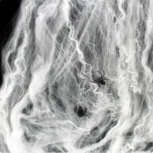 Halloween Spider Web Cotton Decoration for Haunted House & Party